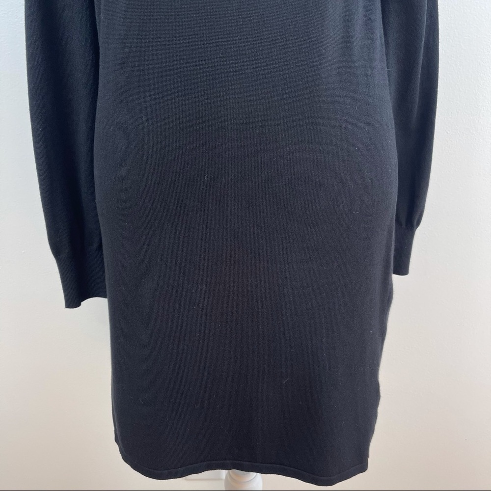 𝅺Boston Proper Women’s Cowl Neck Cold Shoulders Knit Dress Size XS - Picture 4 of 9